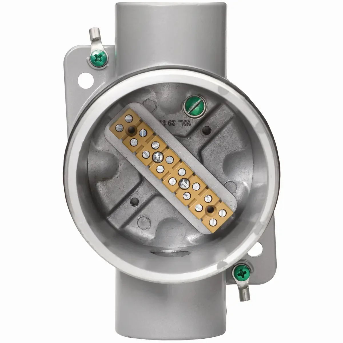 Round Body Terminal Box, Inch Size C Inch Size 3/4 Inch Size Hubs, 2.5Mm2 #12 Awg Panel Mount
