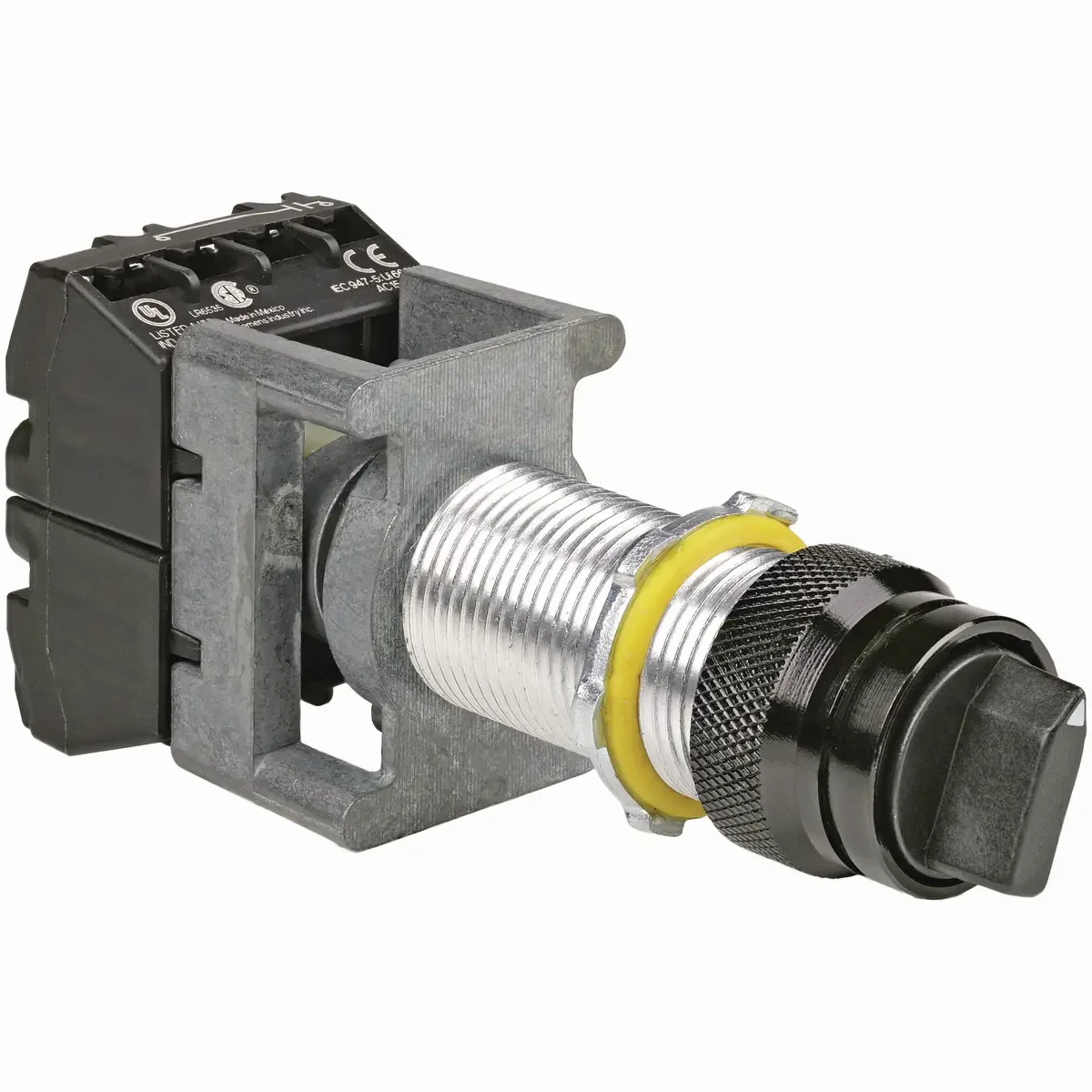 Extended Maintained Contact 2-Position Selector Switch Operator - Inch Size Off - On Inch Size /Blank Nameplate