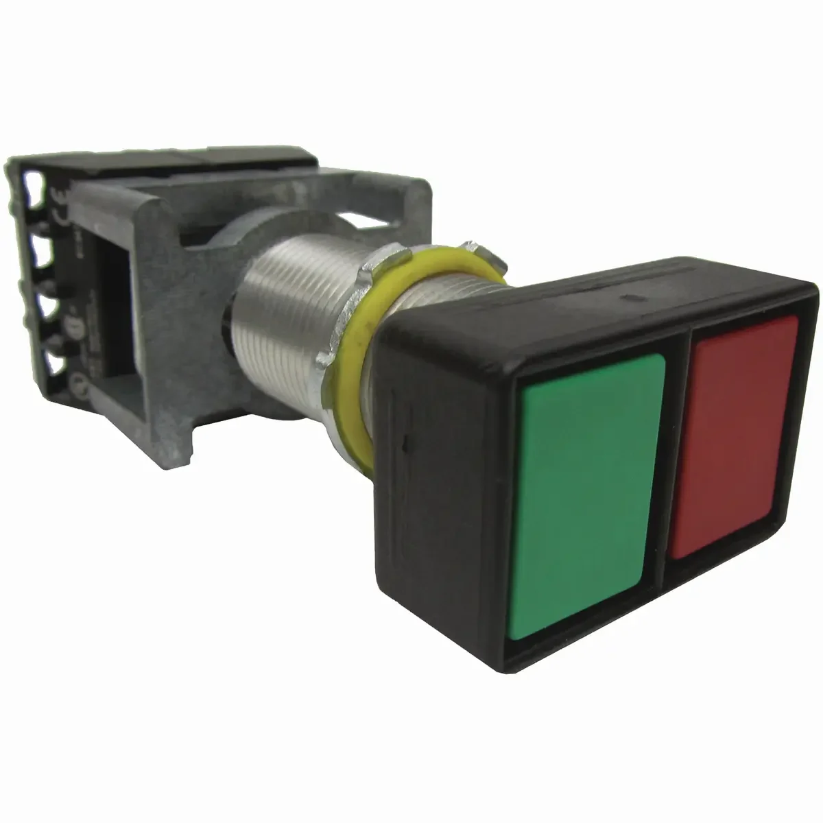 Extended Momentary Contact Double Push Button Operator - Green And Red Button