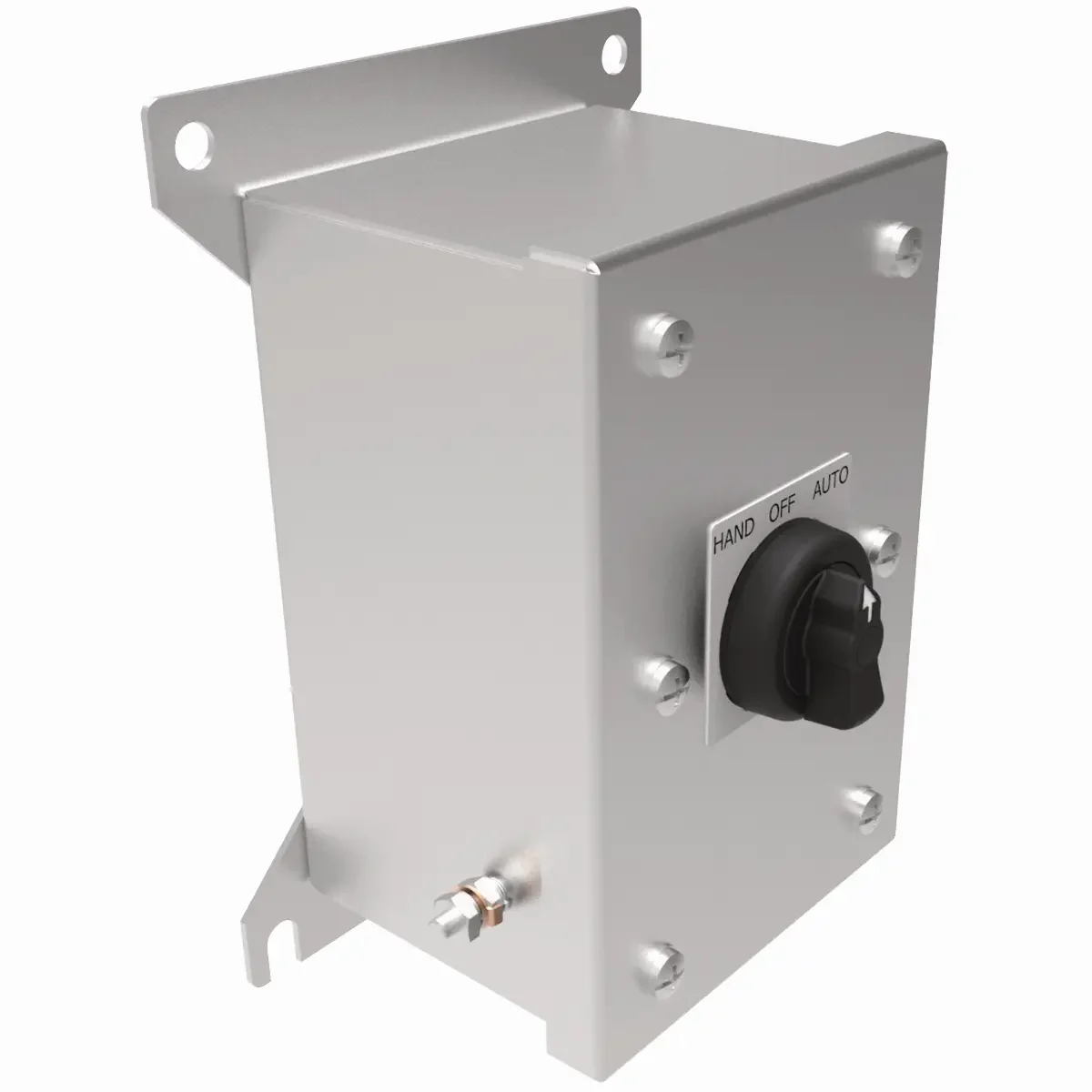 Control Station, Maintained Contact 3 Position Selector Switch- Panel Mount- 3/4 Inch Size Hub - SS 1B