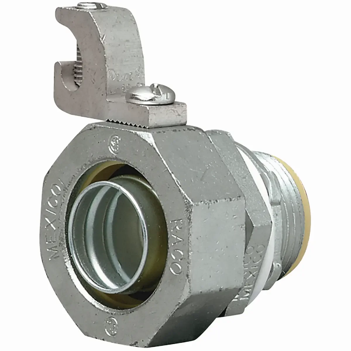 1/2 In Straight Liquidtight Connector Insulated Grounding Lug