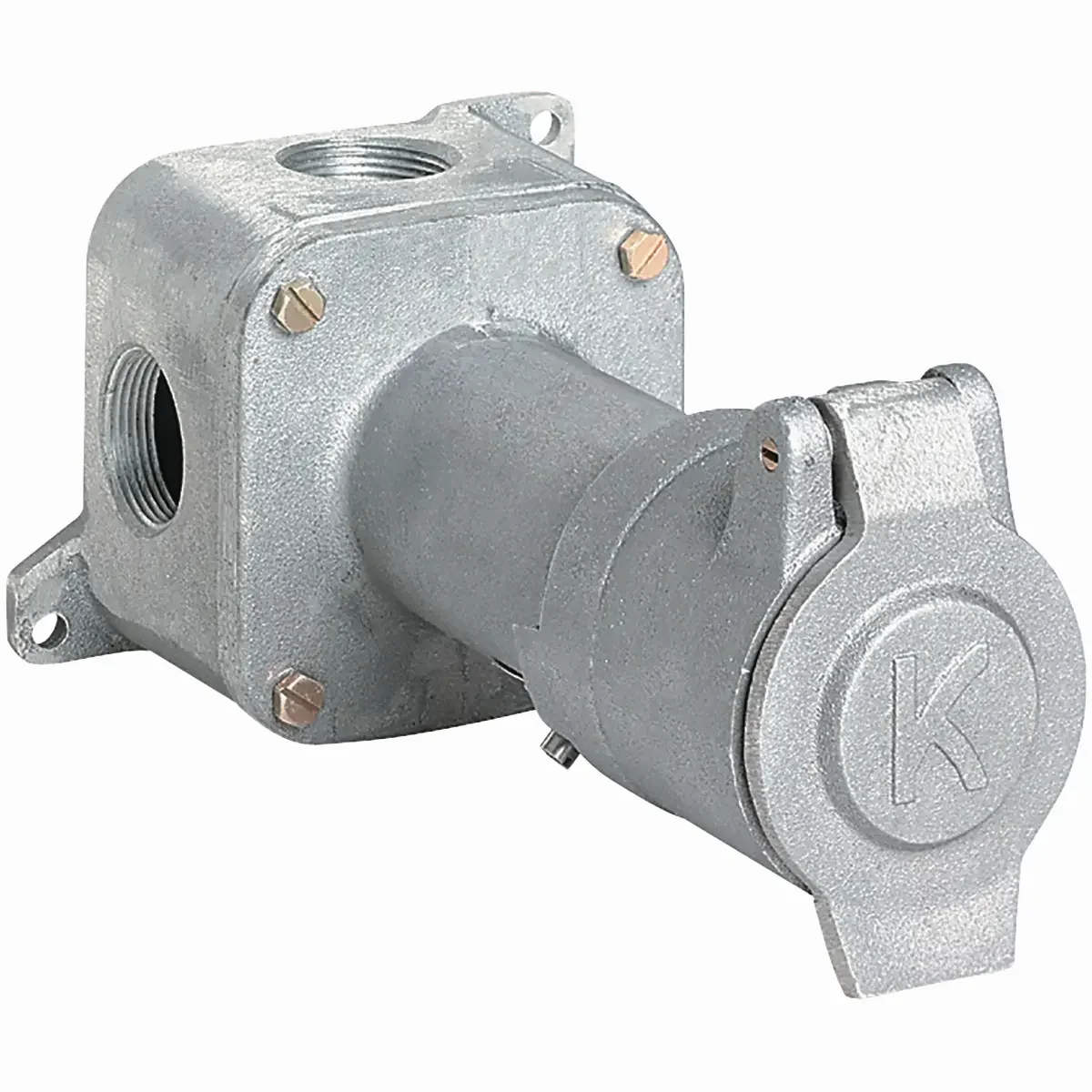 3W 4P 60A Hazardous Pin And Sleeve Receptacle 115/230VAC