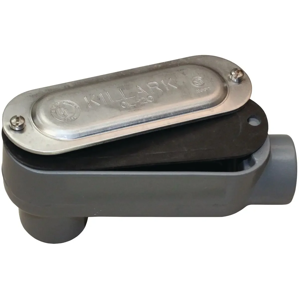 Al Conduit Body With Cover And Silicone Gasket- Lb Type, Hub Size 2-1/2 Inch, Volume 142.0 Cubic Inches