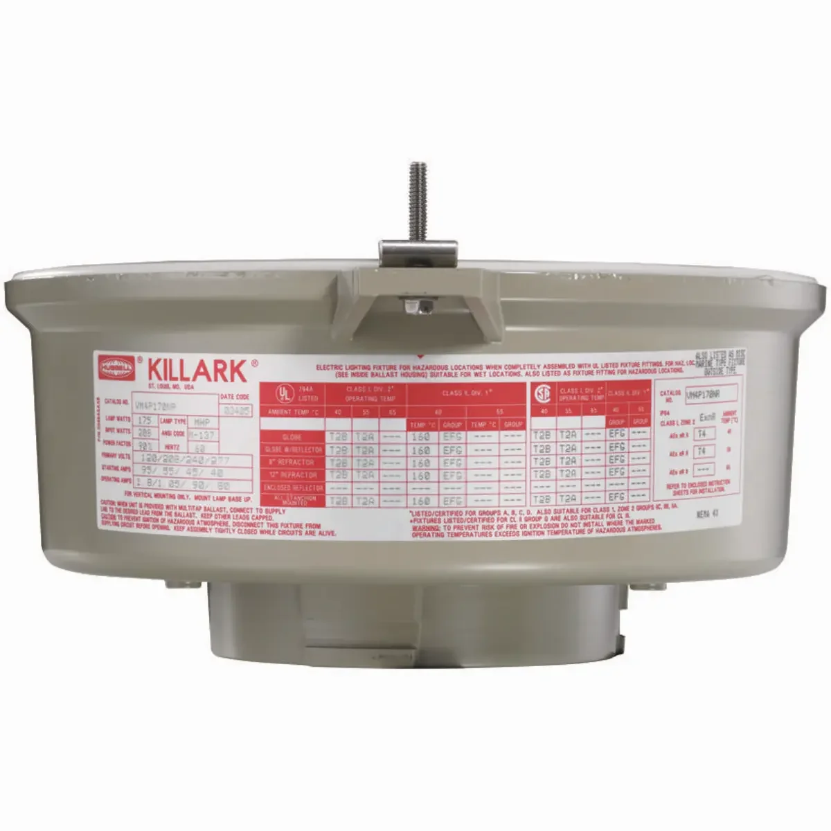 KILLARK VE3Q8484E30 Fixture Hazardous Cfl Mode Redundancy | AD8HDZ 4KGP1