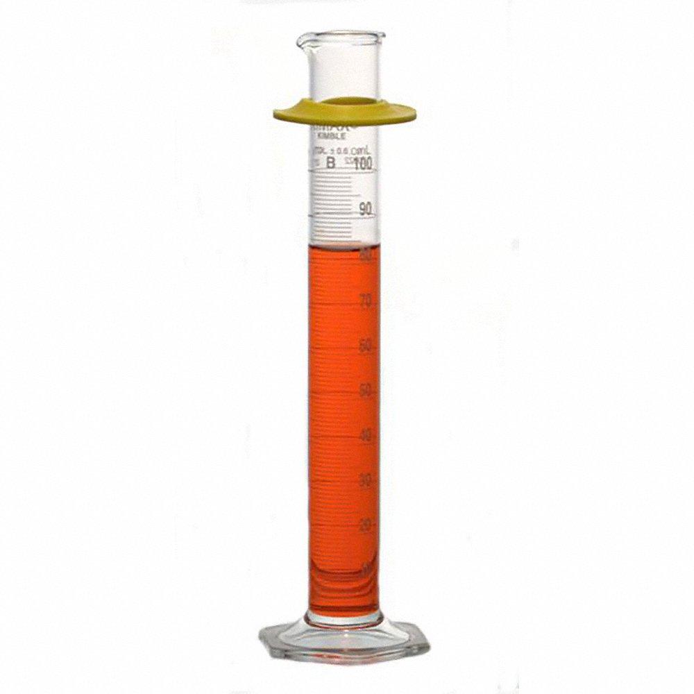 KIMBLE CHASE 20022-100 Graduated Cylinder, 100 mL Capacity, 1 mL Subdivisions, 12Pk | CJ2JEK 52NK51
