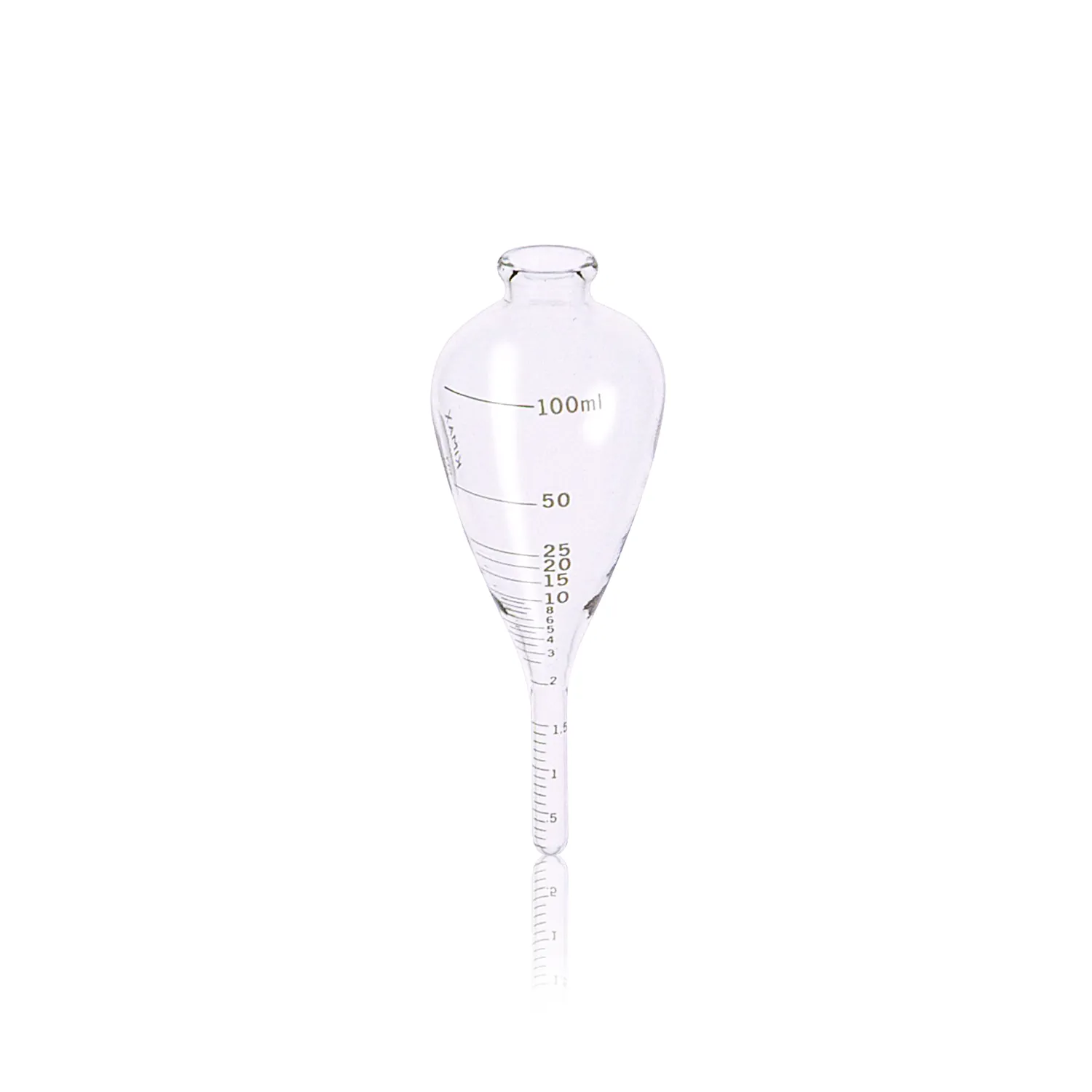 Pear-Shaped Centrifuge Tube, 100 ml Capacity, 158 mm Length
