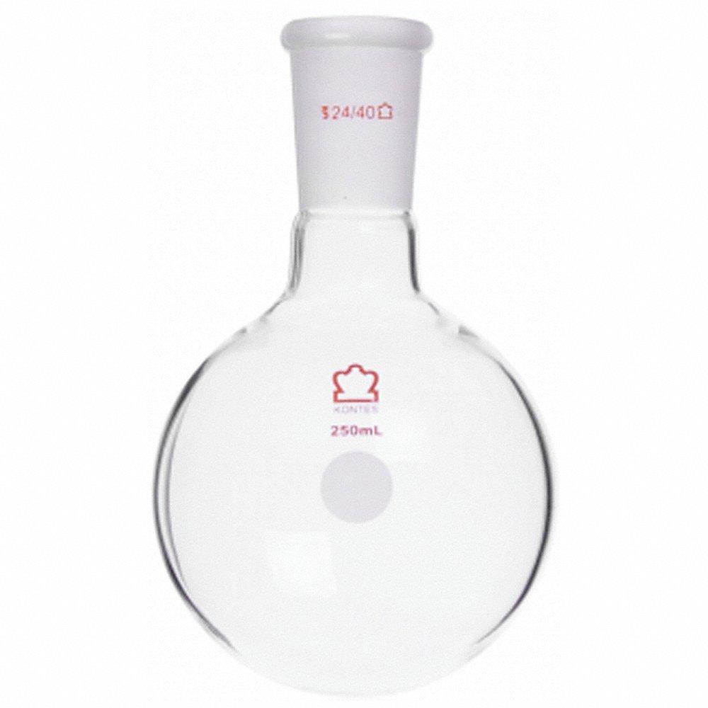 KIMBLE CHASE 601000-0824 Round Bottom Flask, 2000ml Capacity, Borosilicate Glass, Stopper, Round Bottom | CJ3FHQ 52NL46