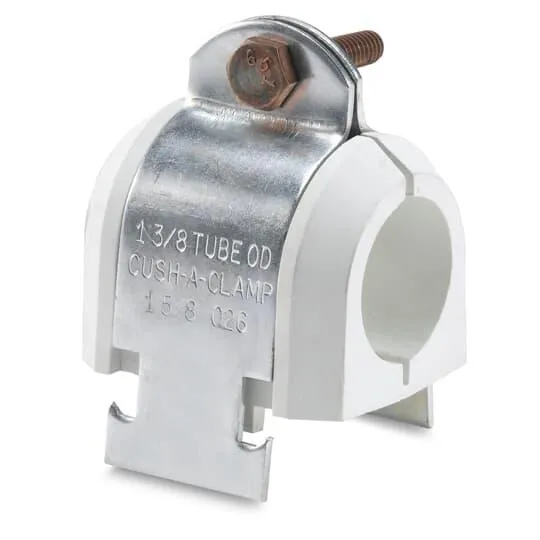 Cable Insulator Clamp, Steel/Thermoplastic Elastomer, 2-5/8 Inch Conduit Size