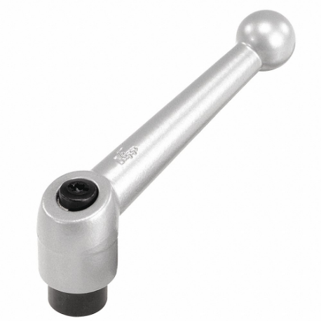 KIPP K0116.1AE3 Adjustable Handle, Ball Knob, Zinc Handle, #8 To 32 Thread Size, 0.3500 Inch Stud Length | CR6RFH 53EL81