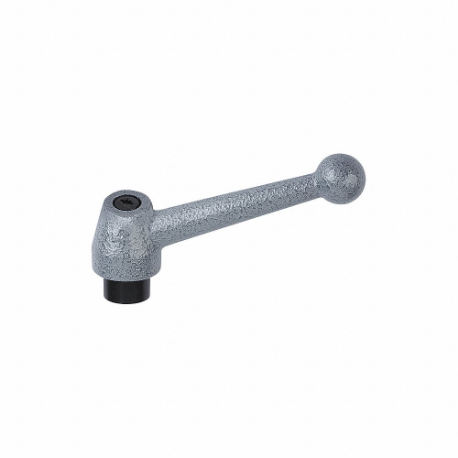 KIPP K0120.2A6 Adjustable Handle, Ball Knob, Steel Handle, 5/8 Inch To 11 Thread Size | CR6RAX 53ET64