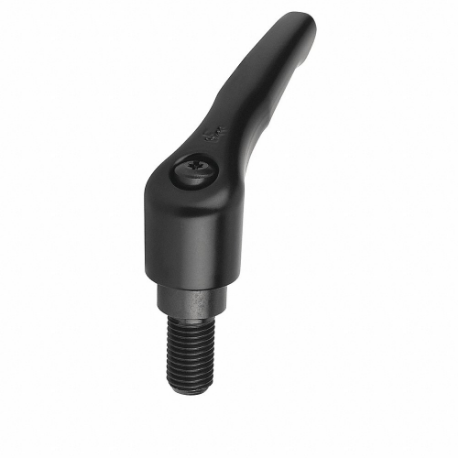 KIPP K0122.0AE1X45 Adjustable Handle, Teardrop, Zinc Handle, #8 To 32 Thread Size, 45 mm Stud Length | CR6UWA 53FE91