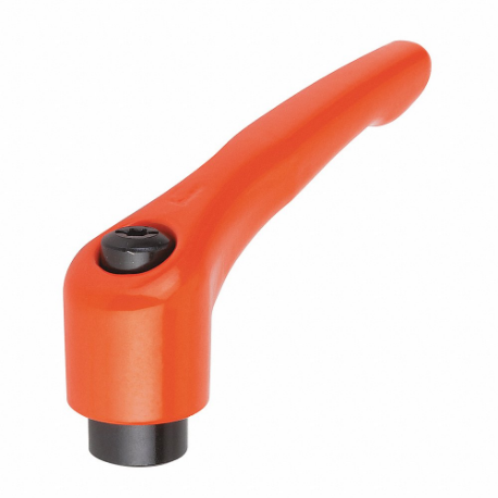 KIPP K0122.3A42 Adjustable Handle, Teardrop, Zinc Handle, 3/8 Inch To 16 Thread Size | CR6VPK 53EW14