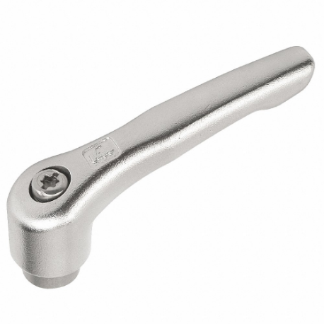KIPP K0124.5A5 Adjustable Handle, Teardrop, Stainless Steel Handle, 1/2 Inch To 13 Thread Size, Natural | CR6UCC 53EY16