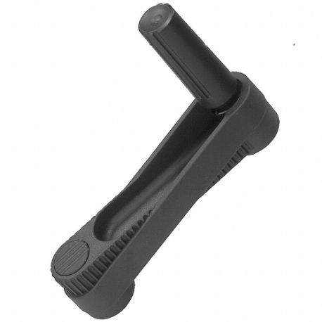 KIPP K0266.12CP Crank Handle, Novo Grip, Fold Away, 1/2 Inch Bore, 1/2 Inch Thread Size | CR7AAH 53JA09