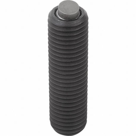 KIPP K0291.224X080 Fully-Threaded Gripper With Flat Pad, Stainless Steel Insert, M24, 80 mm Thread Length | CR7BXH 801YL9