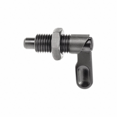 KIPP K0348.0708A5 Spring Plunger, With Locking Nut, Black Oxide-Coated Steel Body | CR7CXG 53EJ28
