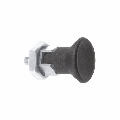 KIPP K0631.18903 Spring Plunger, Lockout, With Locking Nut, Stainless Steel | CR7CPU 53EF56