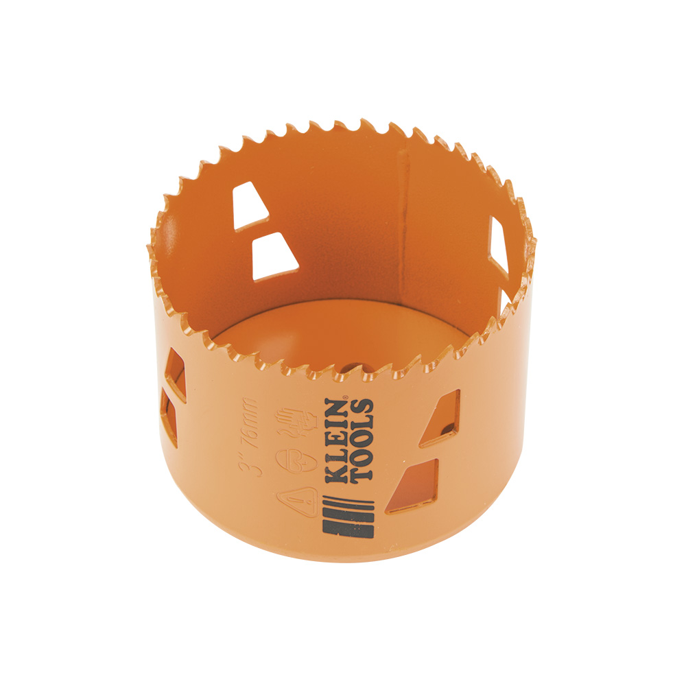 KLEIN TOOLS 31948 Hole Saw, Bi-Metal, 3 Inch Size | CE4WNX 31948-8