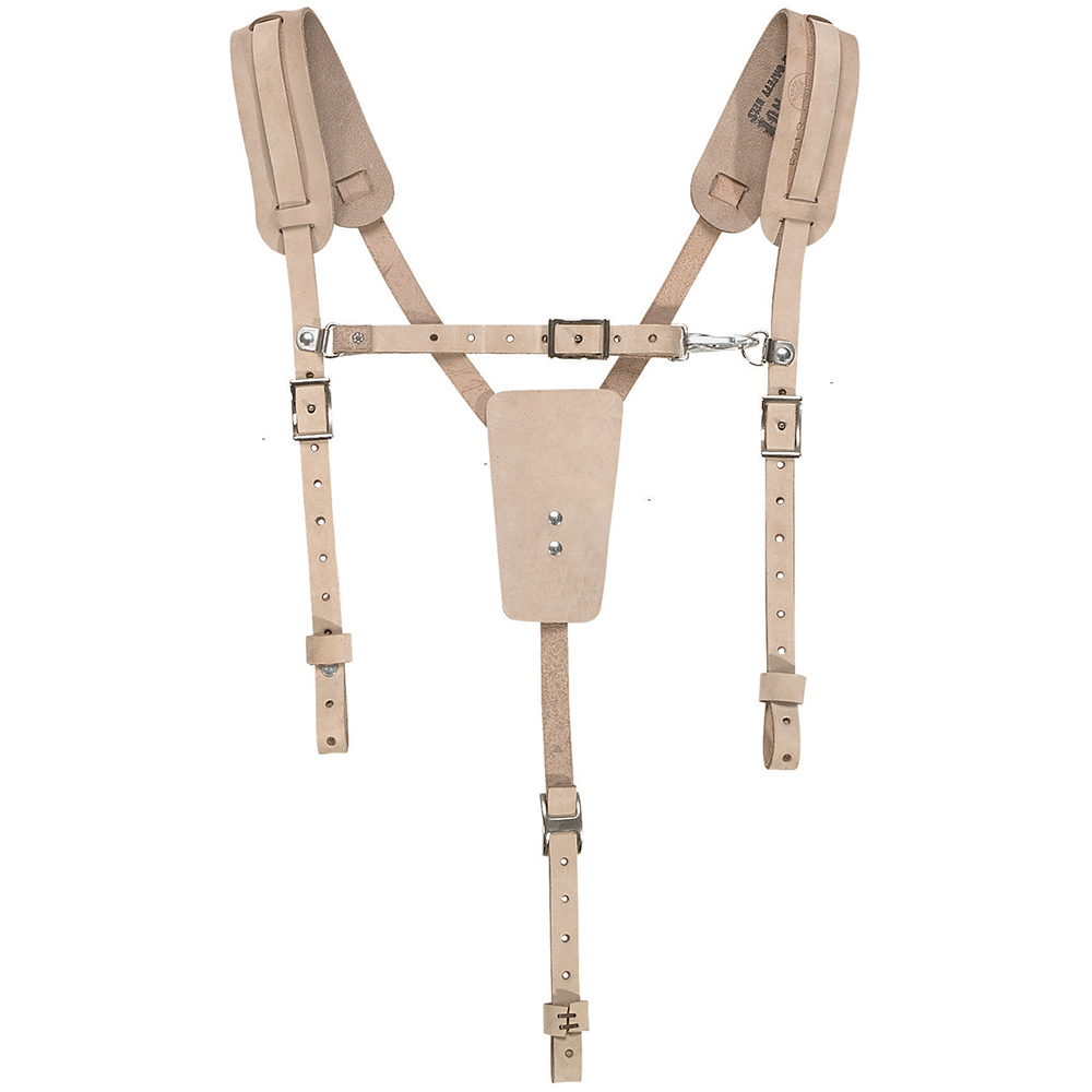 KLEIN TOOLS 5413 Soft Leather Work Belt Suspenders | CE4YTM 60211-5