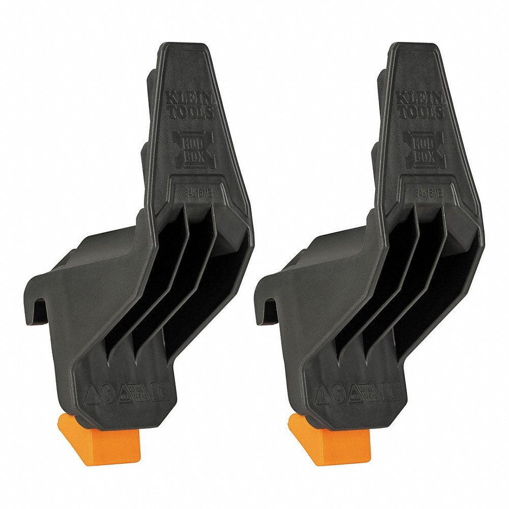 Multi-Hook Rail Attachment, 3 Inch W x 6 1/8 Inch H x 2 5/16 Inch L, Plastic, Dark Gray