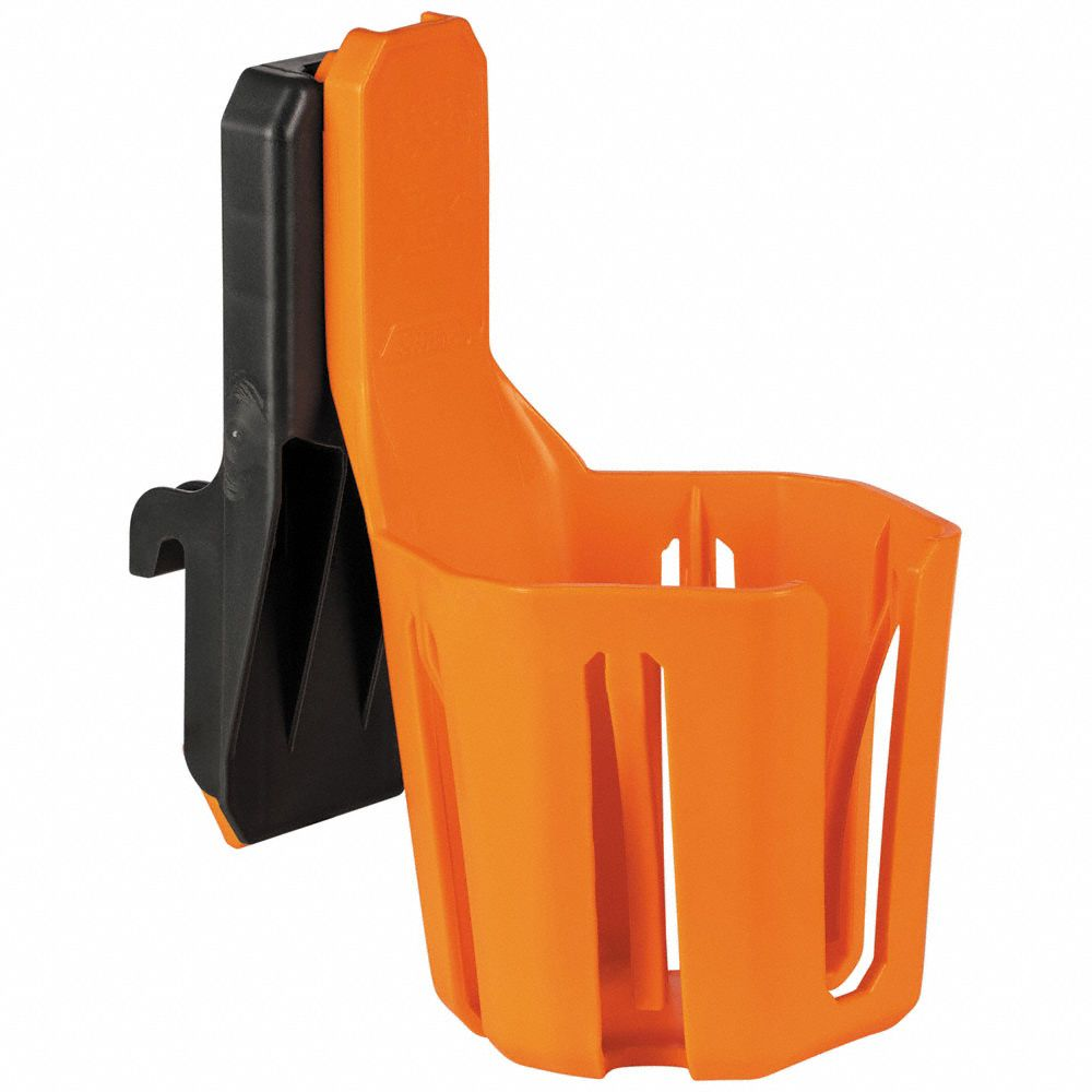 Cup Holder Rail Attachment, 6 3/16 Inch W x 7 5/8 Inch H x 4 3/16 Inch L, Plastic