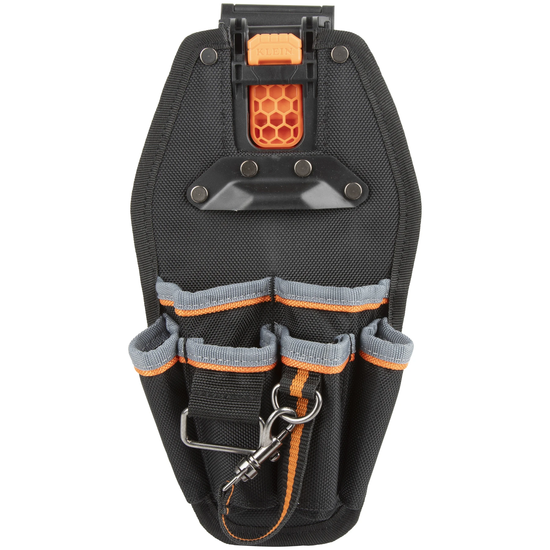 Tool Pouch, 6 1/2 Inch W x 3 1/4 Inch D x 11 Inch H, 6 Pockets, For 2 1/2 Inch Belt Wd