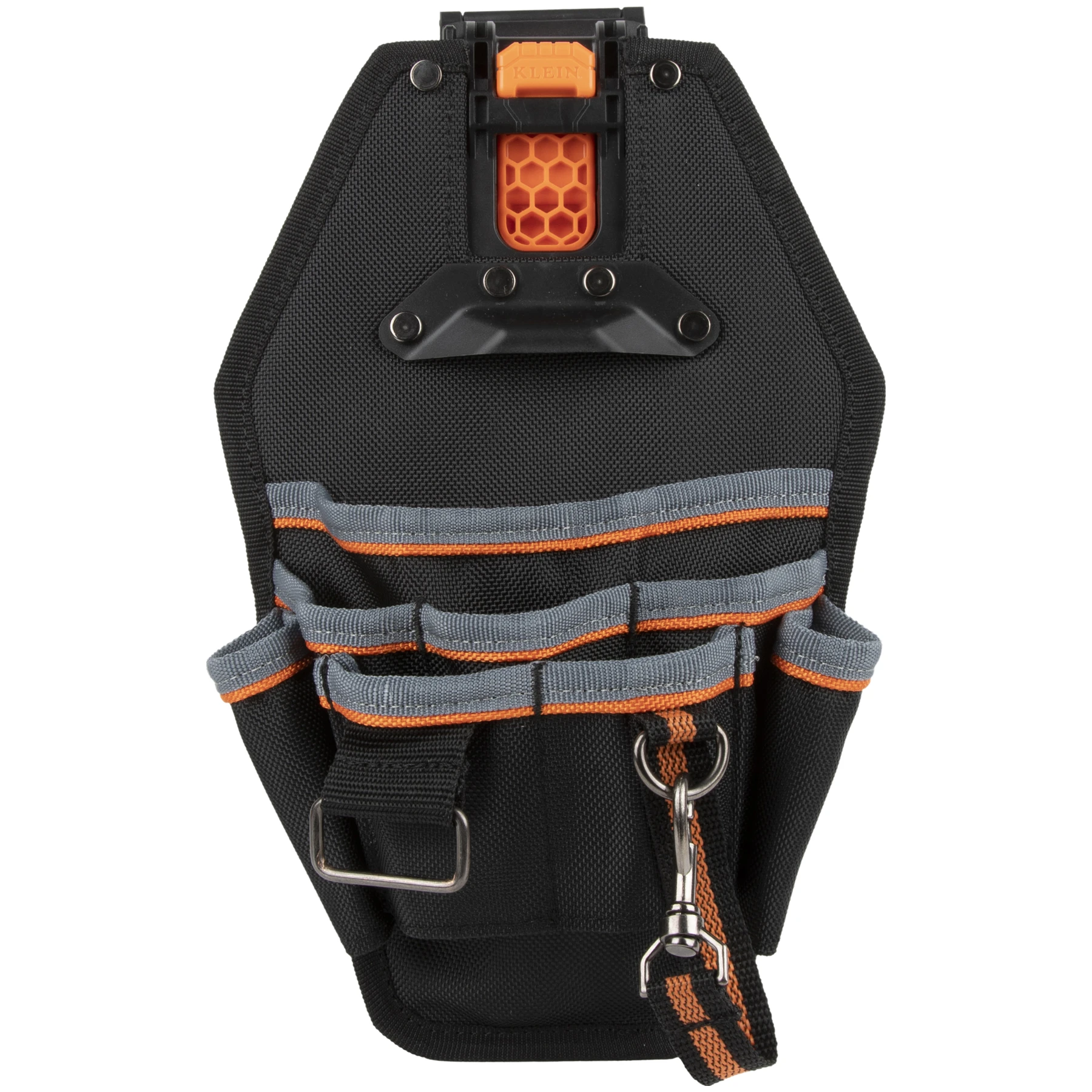 Tool Pouch, 8 Inch W x 3 1/2 Inch D x 11 Inch H, 8 Pockets, For 2 1/2 Inch Belt Wd, Clip