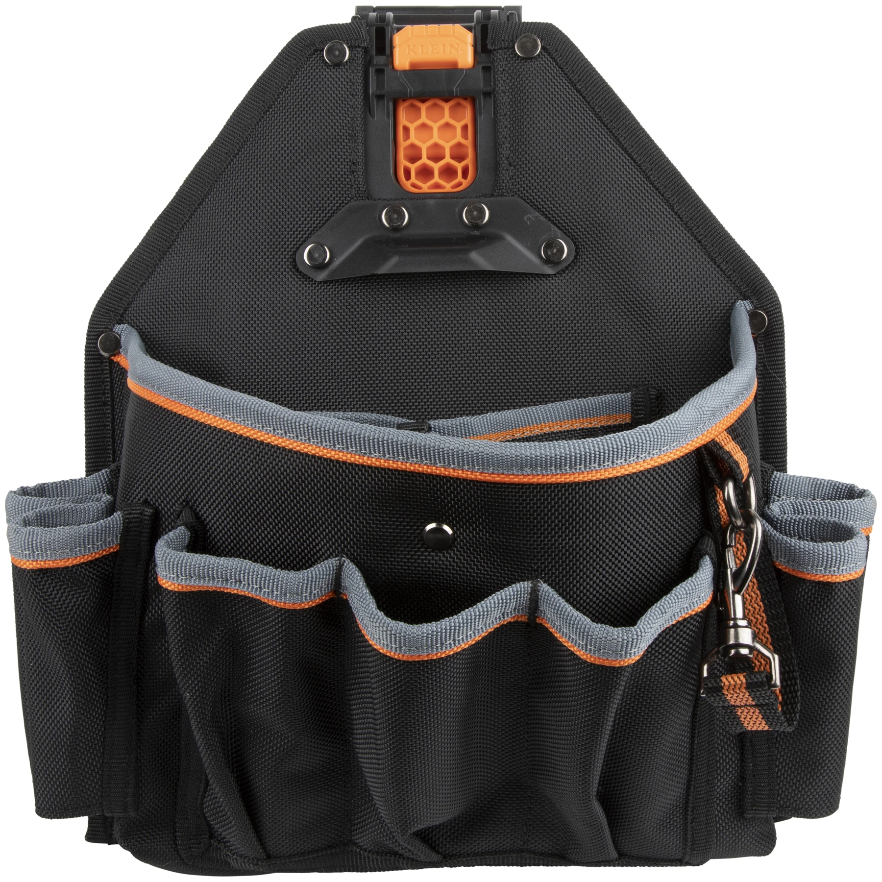 Tool Pouch, 11 3/4 Inch W x 5 Inch D x 12 1/4 Inch H, 18 Pockets, For 2 1/2 Inch Belt Wd