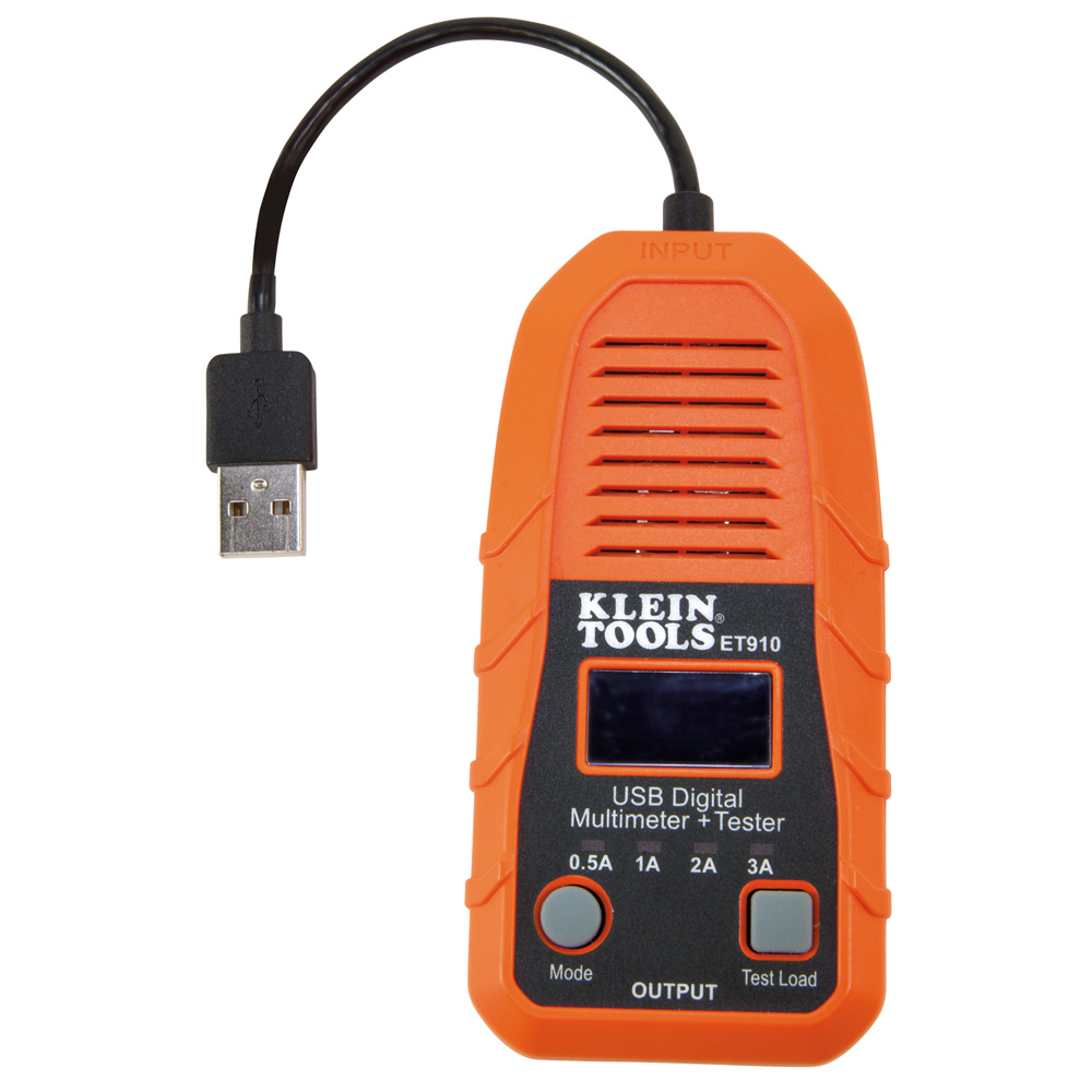 KLEIN TOOLS ET910 USB Digital Meter and Tester, USB A | CE4XBU 69139-3