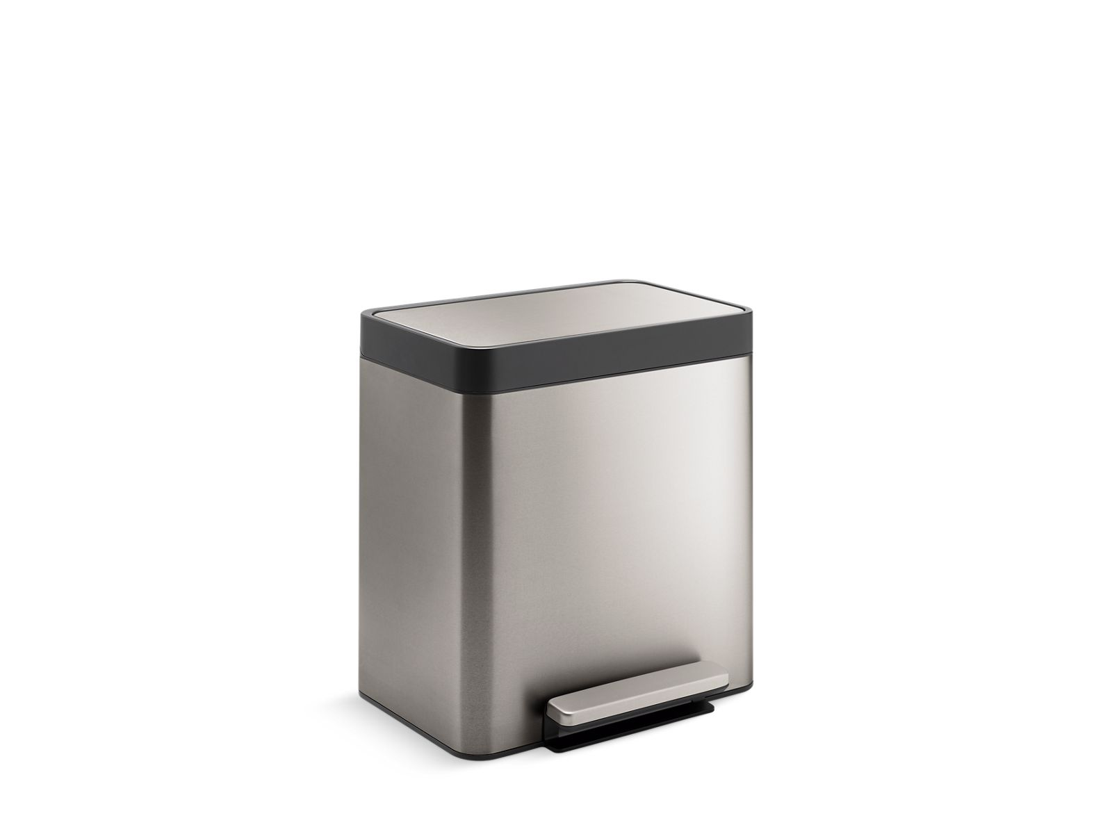 8-Gallon Compact Stainless Steel Step Can