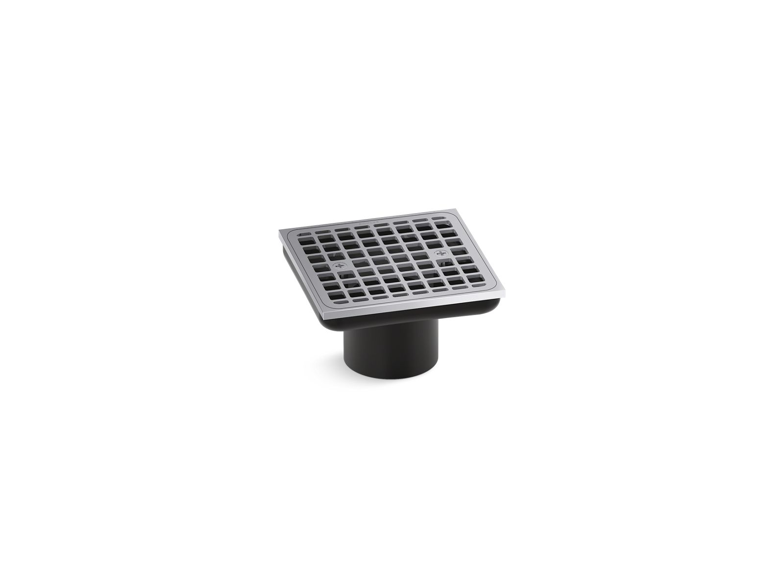 Shower Drain, Square Brass