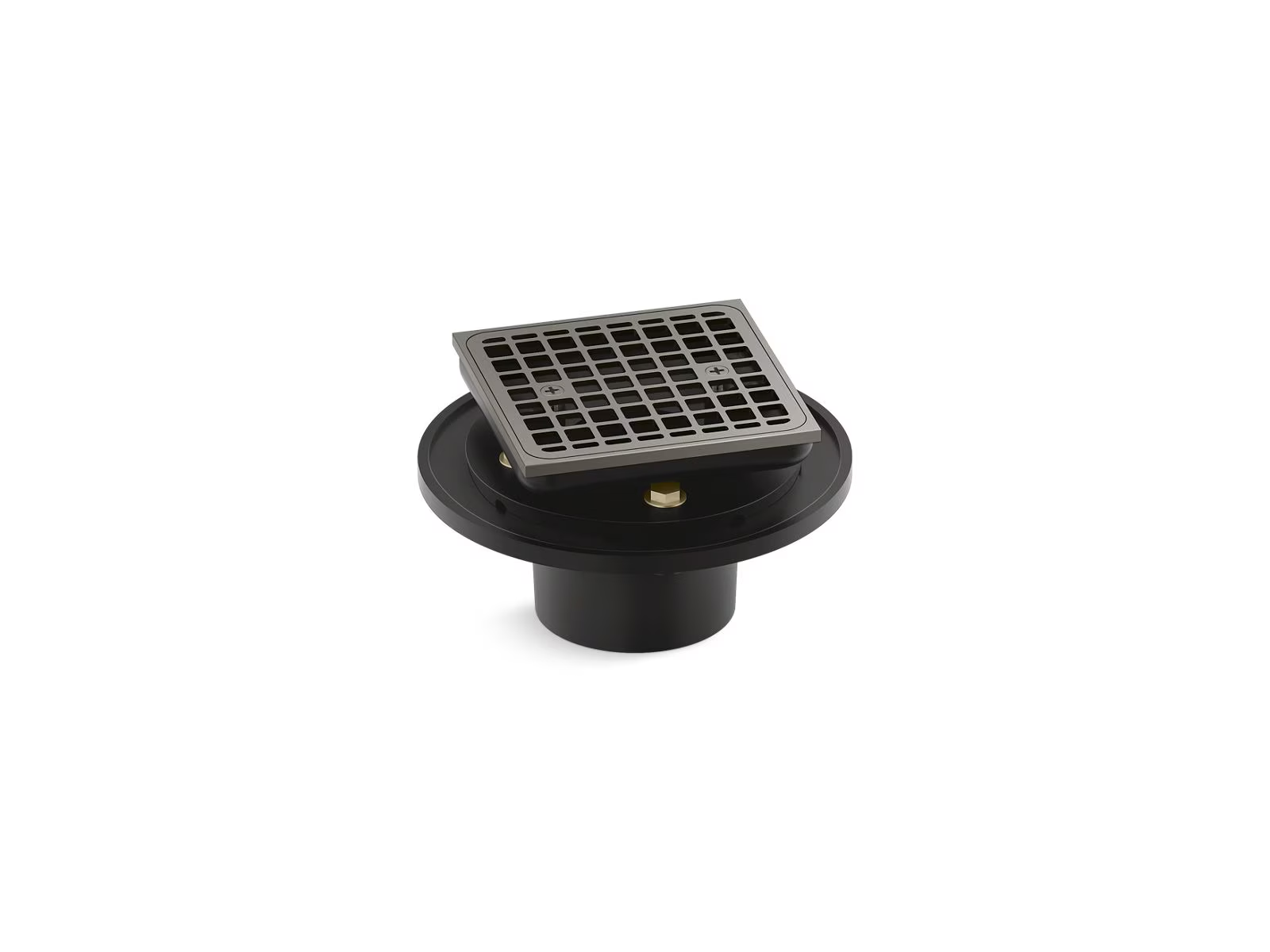 Shower Drain, Square Brass