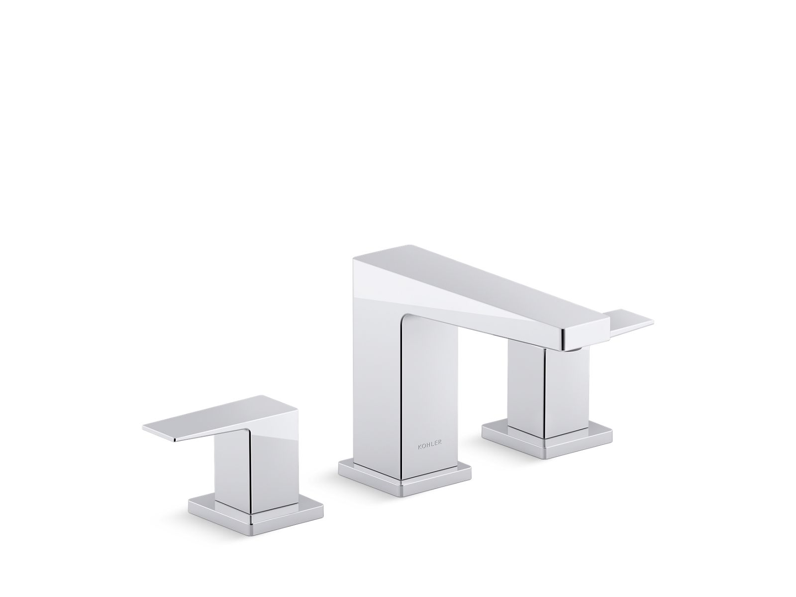 Bathroom Sink Faucet, Widespread, 0.5 GPM