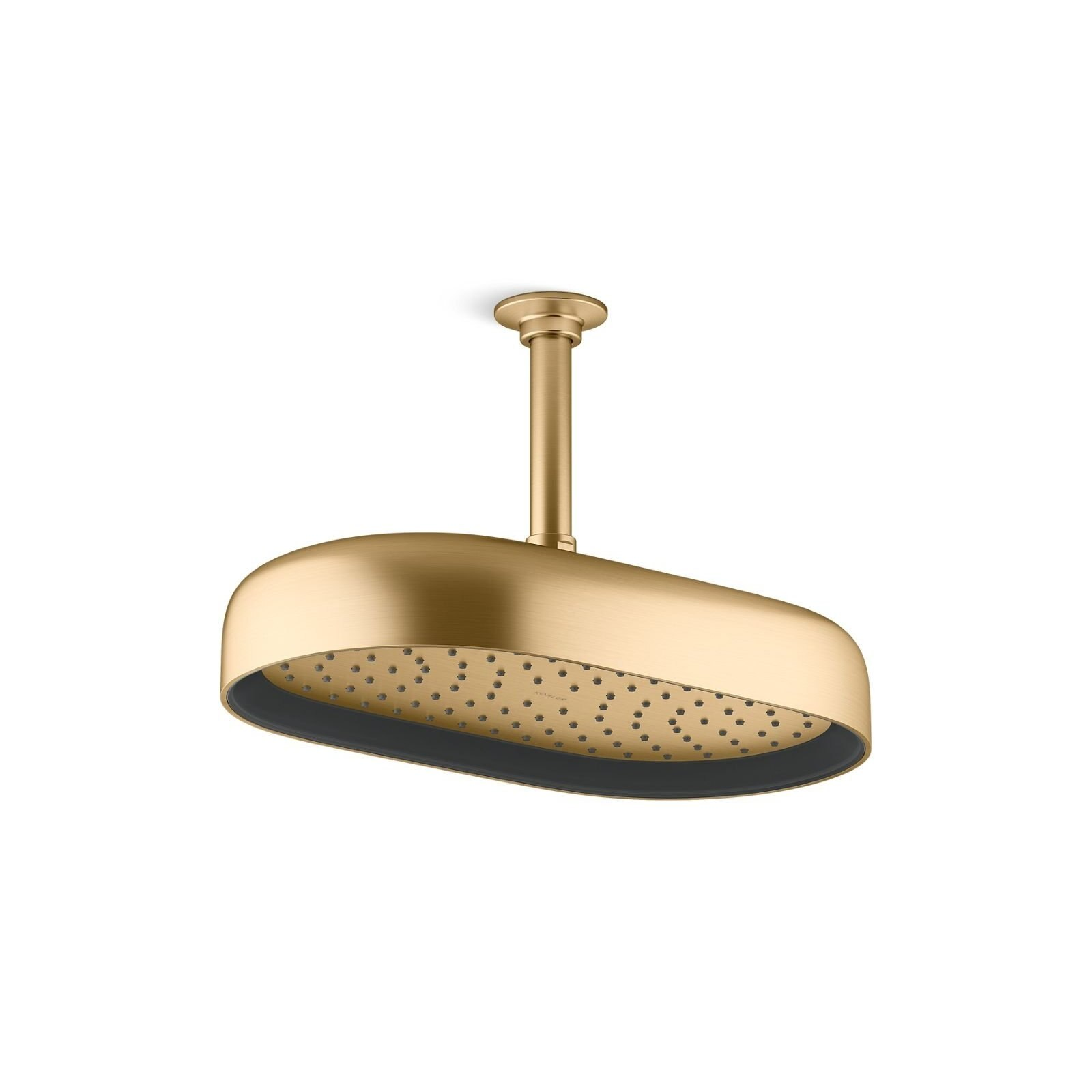 Rainhead, Single Function, 12 inch Size, Vibrant Brushed Moderne Brass