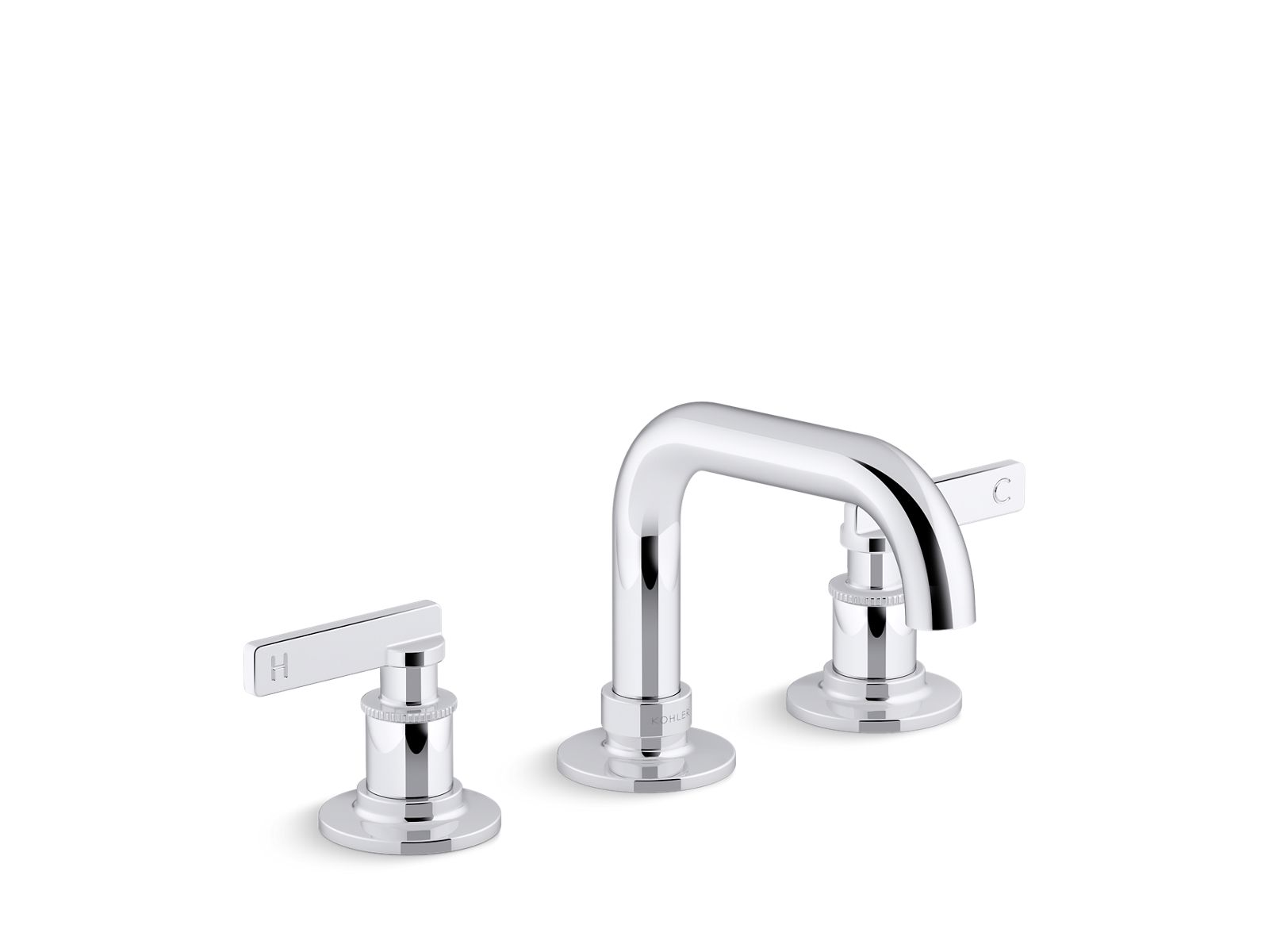 Bathroom Sink Faucet, Widespread, 1.2 GPM, Polished Chrome