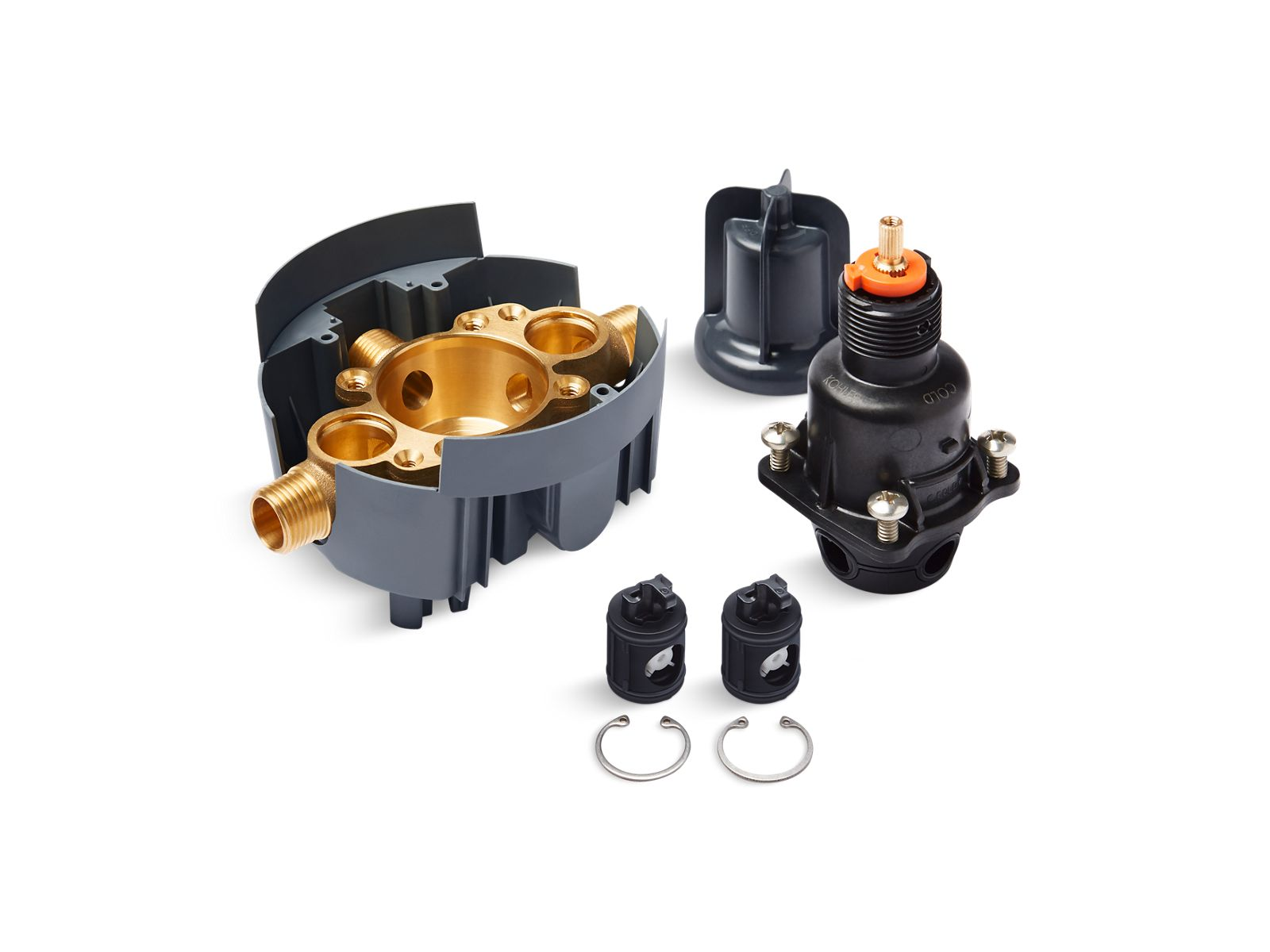 Valve Body And Cartridge Kit, Pressure Balancing, Service Stop