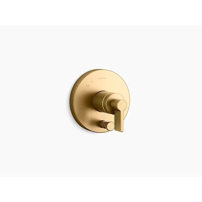Valve Trim With Diverter, Vibrant Brushed Moderne Brass