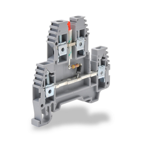 Terminal Block, Connected Between Levels And Power Indicator, Gray, 30A