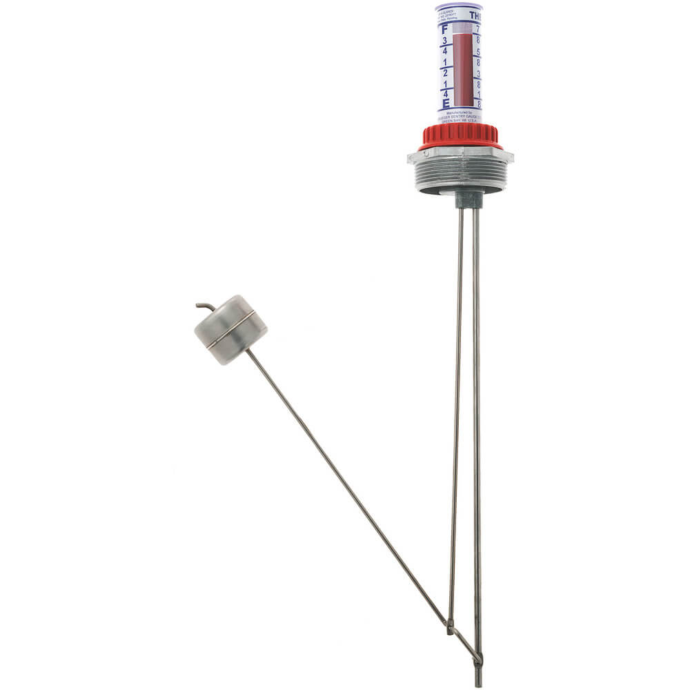 KRUEGER HS2-2-81 Therma Level Gauge, 2 NPT, 81 Depth, Stainless Steel Float | AJ8DQD