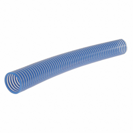 KURIYAMA 45DU65 Water Suction Hose, 1 1/2 Inch Heightose Inside Dia, 90 psi, Blue/Clear | CR7LND