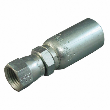 KURT FJX-08-10 Hydraulic Crimp Fitting, Carbon Steel, Straight, -8 | CR7LUE 55RT54