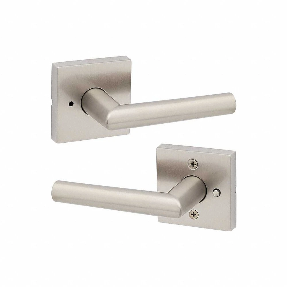 Door Lever Lockset, Privacy Lever Locksets, Nickel, ADA Compliant