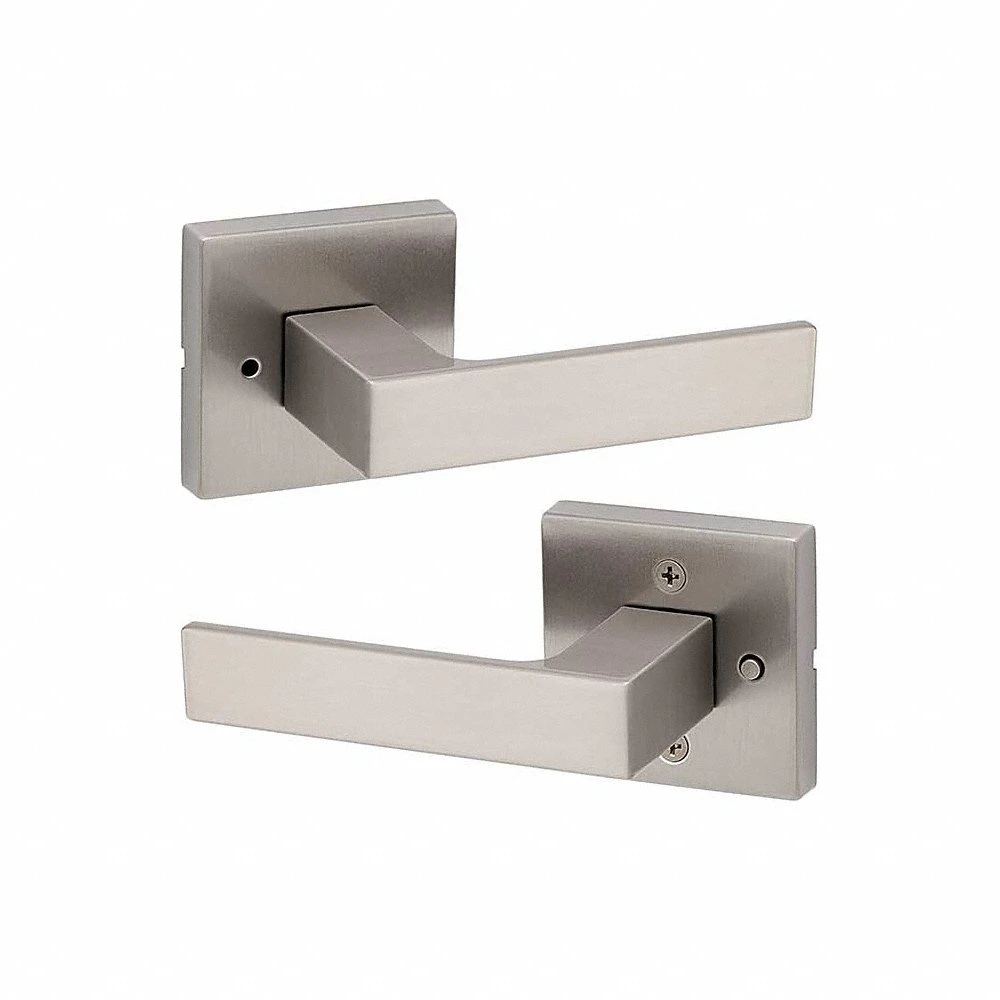 Door Lever Lockset, Privacy Lever Locksets, Nickel, ADA Compliant