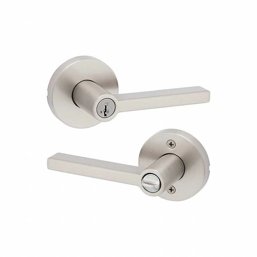 Door Lever Lockset, Office Lever Locksets, Nickel, ADA Compliant