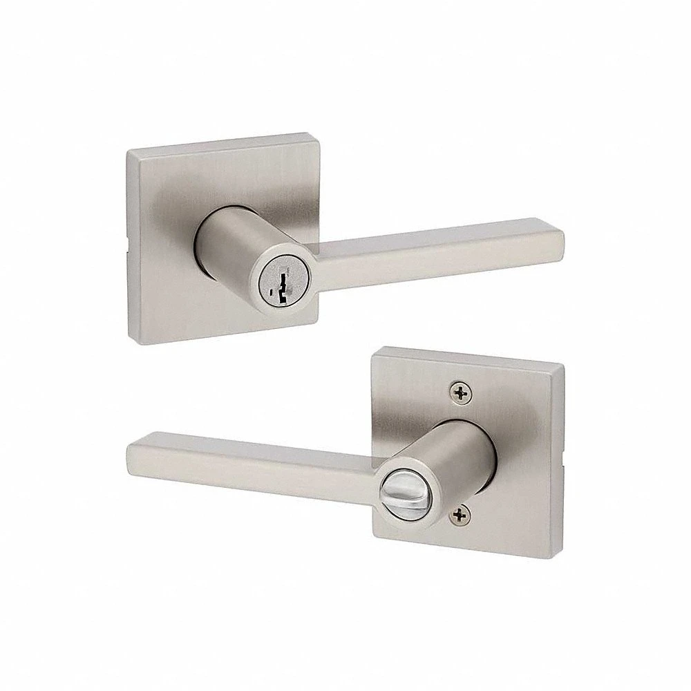 Door Lever Lockset, Office Lever Locksets, Nickel, ADA Compliant