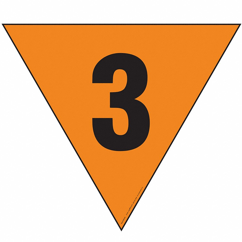 LABELMASTER HMPG125MG Fire Division Symbol Placard 12 Inch x 12 Inch 3 | AH6GMH 35ZH92