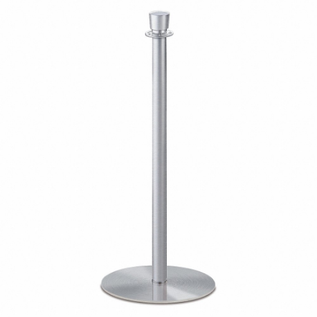 LAVI 44-2010 Urn Top Rope Post, 36 1/2 Inch Height, 14 1/2 Inch Base Dia, Satin Stainless Steel, Steel | CR8NJR 424Z15
