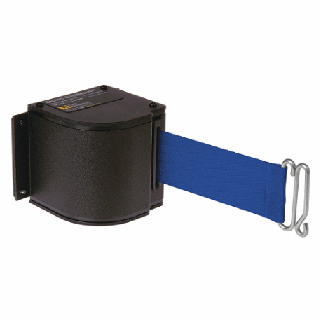 LAVI 50-3016U/WB/18/BL Warehouse Adjustable Quick Mount Retractable Belt Barrier, Blue, Wrinkle | CR8NBK 52YZ55