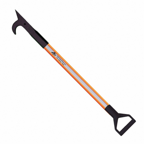LEATHERHEAD TOOLS DBO-3AH-D Pike Pole, Solid Pole, D-Handle, American Hook, 36 Inch Length, Orange | AE4BCY 5HYE4