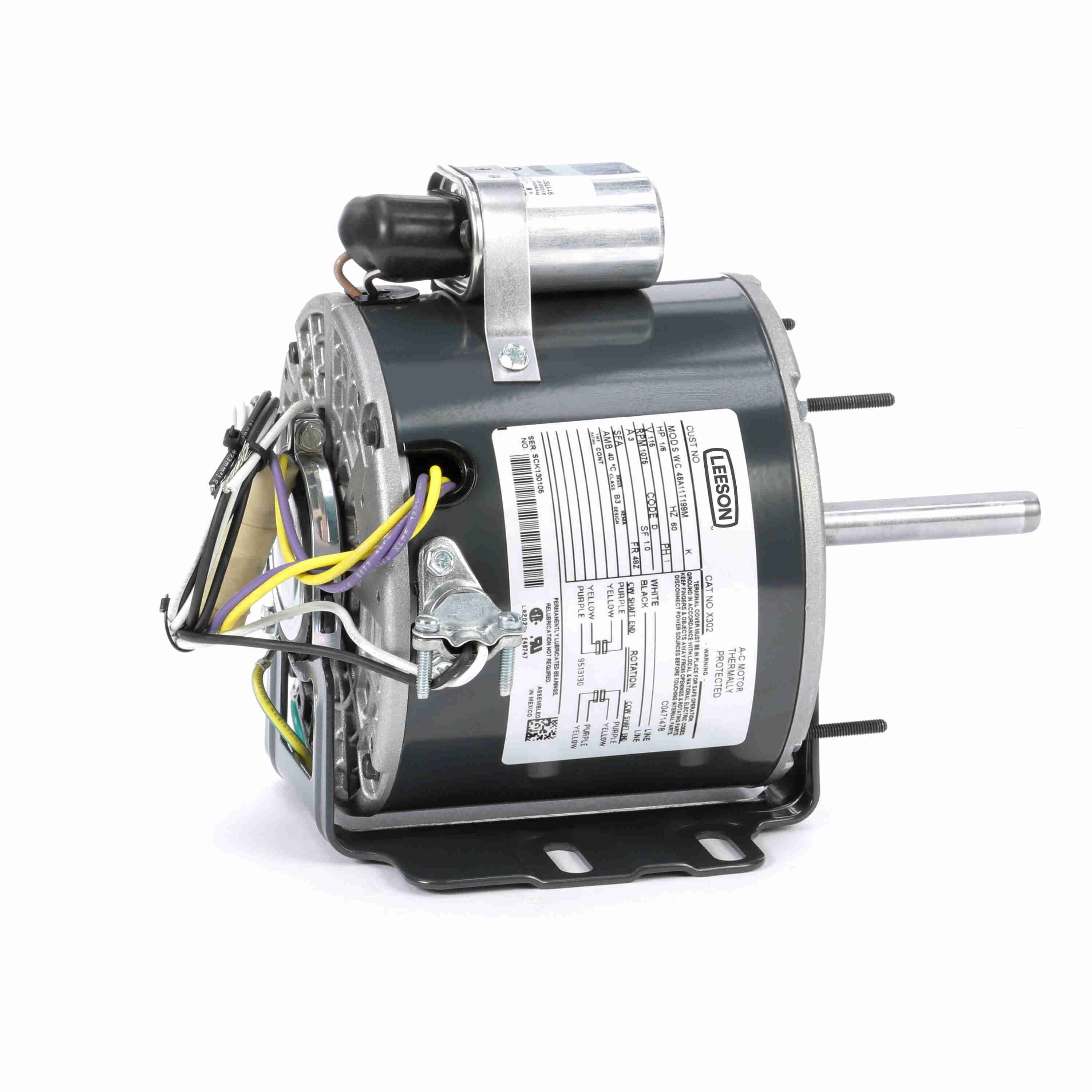 MARATHON MOTORS 048A11T199 X302 HVAC Motor | AJ2LTV X302